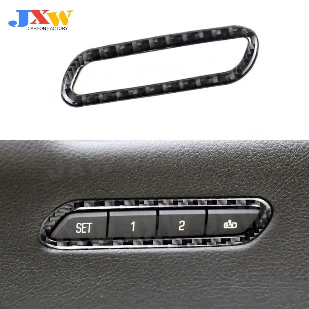 

1Pcs Carbon Fiber Seat Memory Adjustment Aecorative Cover For Cadillac XT5 2016-2019 Car Accessories Interior Decor Trim