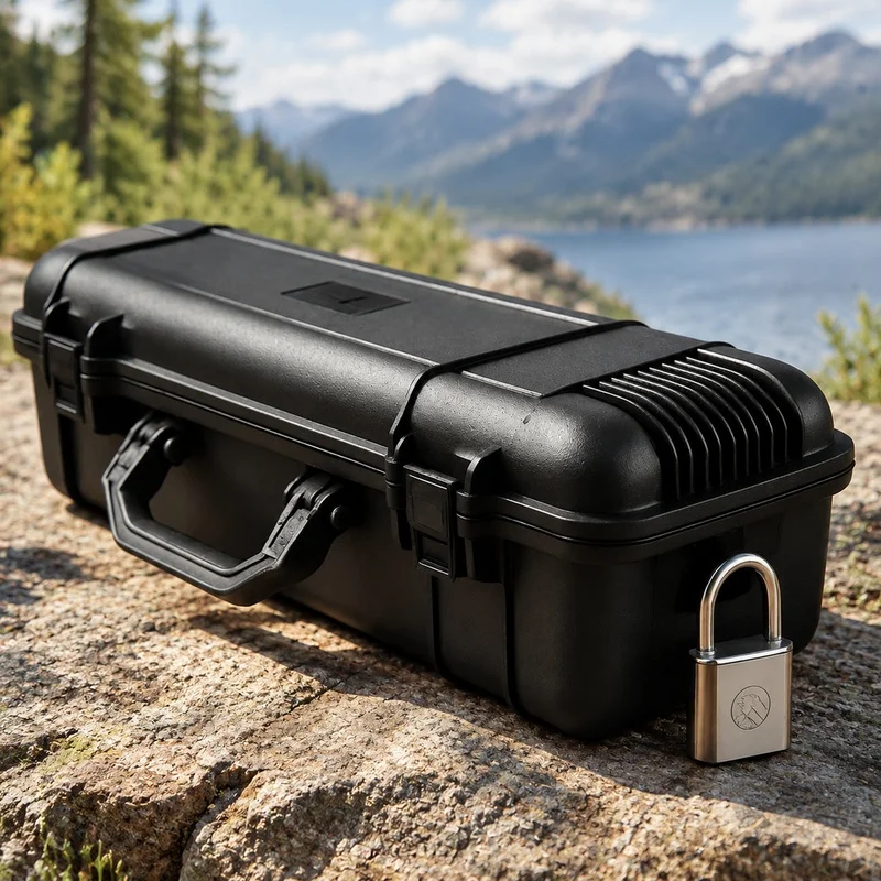 Durable Hard Case with Foam Cushion for Tools and Cameras, Shock-Resistant Storage Box, Available in 6 Sizes