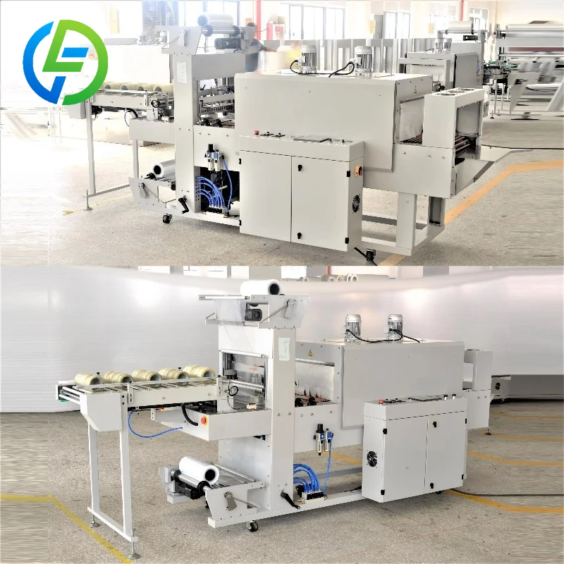 Customize Automatic Heat Shrink Machine for Chemical Food Textiles Packaging PE Tapes Shrink Film Wrapping Core Components Pump
