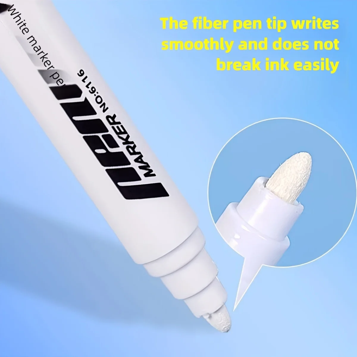 17 Pcs Acrylic Paint White Marker White Paint Pen for Rock Painting Stone Ceramic Glass Wood Tire Fabric Metal Canvas view 3