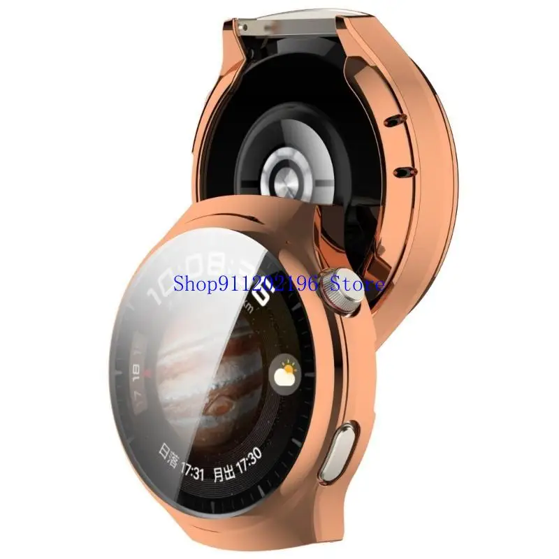 P82A Watch Full Coverage Housing Case Smartwatch Protector Bumper Frame Cover for Watch 4 Scratchproof Cover Shell