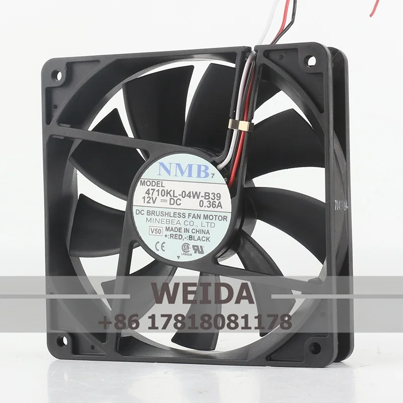 NMB original condition brand new 4710KL-04W-B39 case with 12025 fan for cooling B30 silent DC12V 0.36A