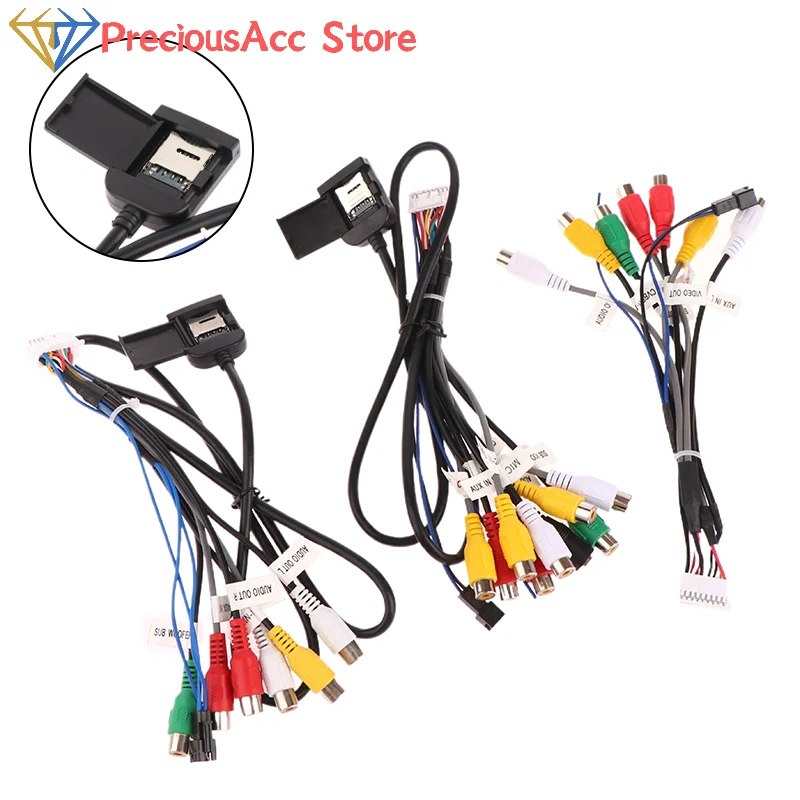 Fan Header Equipped Car Stereo 20-Pin Wire Harness, RCA Output AUX for ZHANGXUN Android Navigation