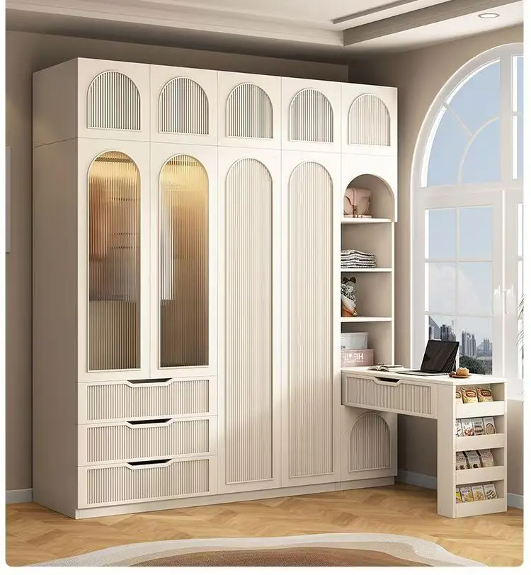 Modern Oak Solid Wood Living Room Cabinet With Large Storage Capacity Eco-Friendly & Durable Design Easy Assembly Home Furniture