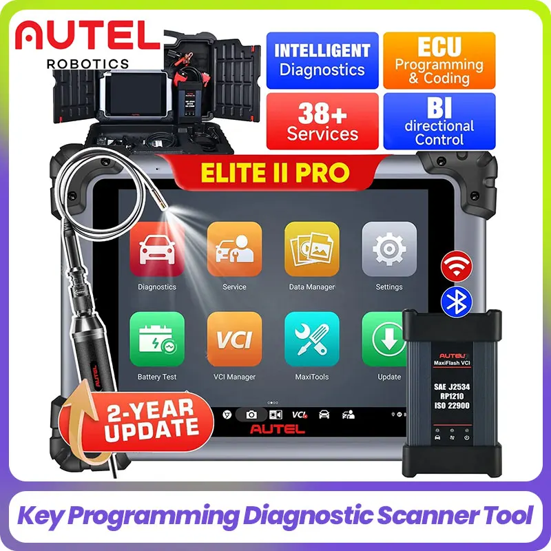 

Autel MaxiSys Elite II PRO Diagnostic Tools Code Reader ECU Programming Online Coding Scanner Auto Scanner 2 Years Free Update