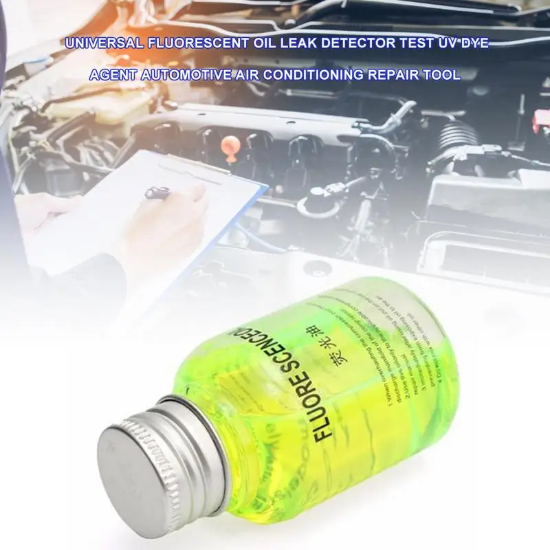 60g Universal UV Dye Oil With Fluorescent Leak Detection Leak Detector Test For Car AC A/C Auto Air Conditioning Pipeline Tracer