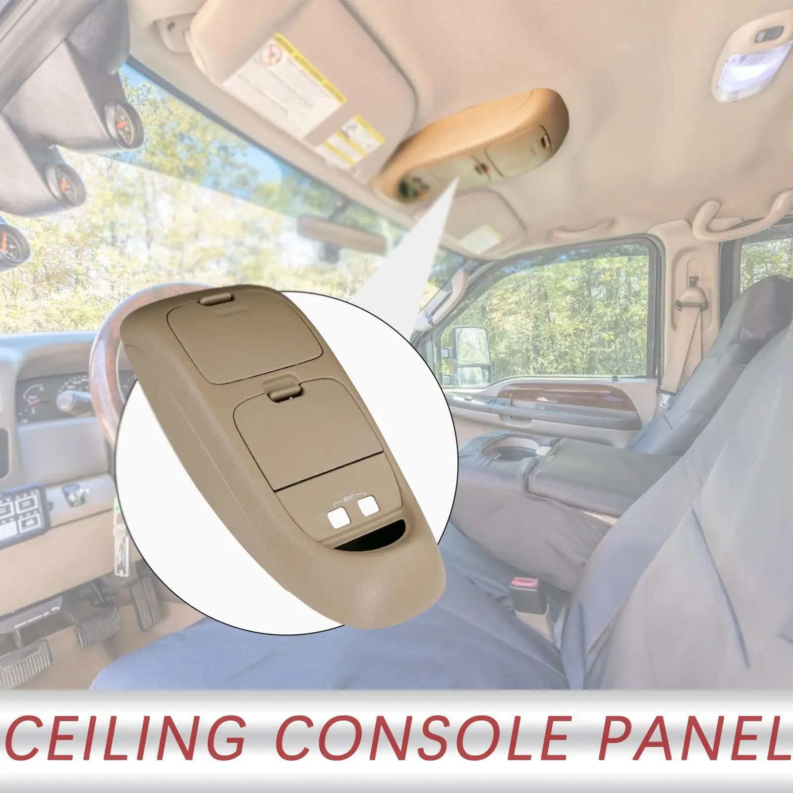 

Overhead Roof Ceiling Console Accessories 2C3Z-7811586-cab Compatible for 350