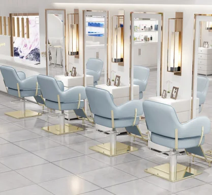 Barber shop chair hair salon chair hair salon special hair cutting lift seat can be reclined