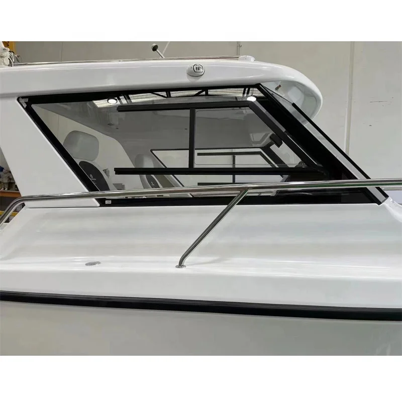 Boat Yacht Customized Black Edge Aluminum Glass Sliding Windows