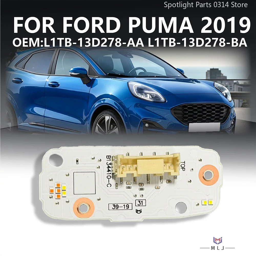 

For 2019 Ford Puma LED Headlight DRL Chip White Daytime Running Light Board Angel Eyes Module L1TB-13D278-AA L1TB-13D278-BA