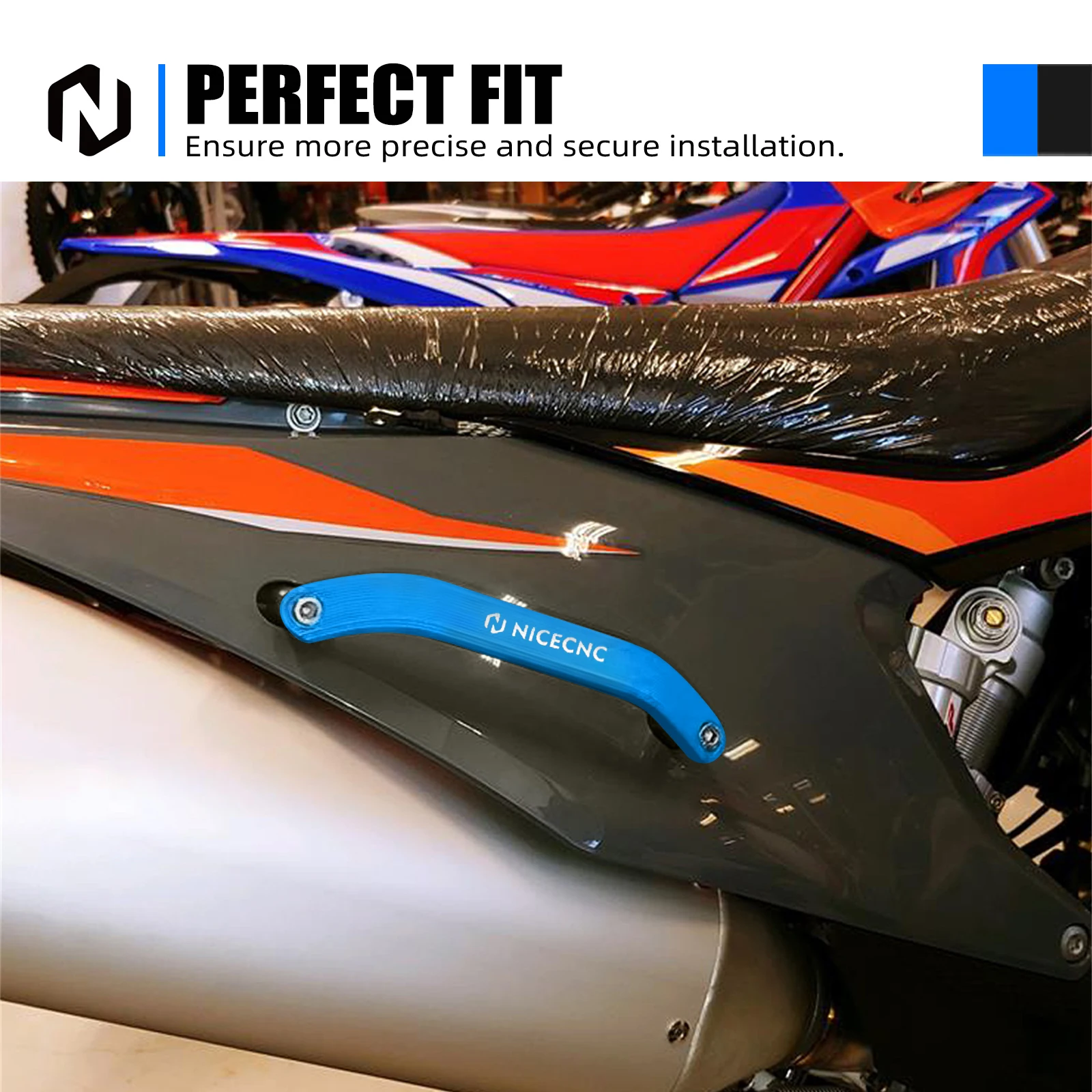 Für KTM EXC 300 TPI EXCF 350 XCW 300 Six Days 2020-2023 SX 125 SXF 250 SXF 450 XCF 350 2019-2022 Hinterer Beifahrer-Haltegriff – Detail 9