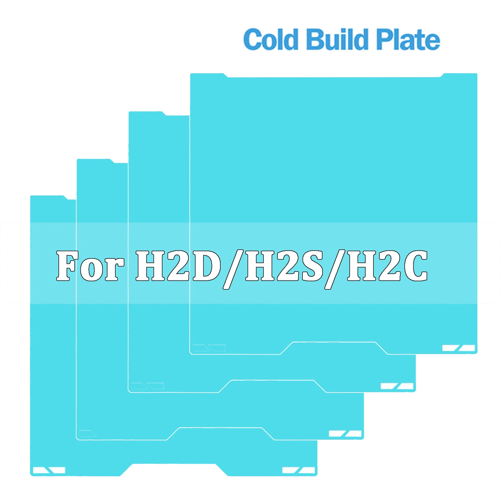 

Охлаждающая пластина H2C для Bambu Lab H2D/H2S, печатная платформа для 3D-принтера Bambu Lab H2C, печать PLA/PETG при низких температурах, сильная адгезия