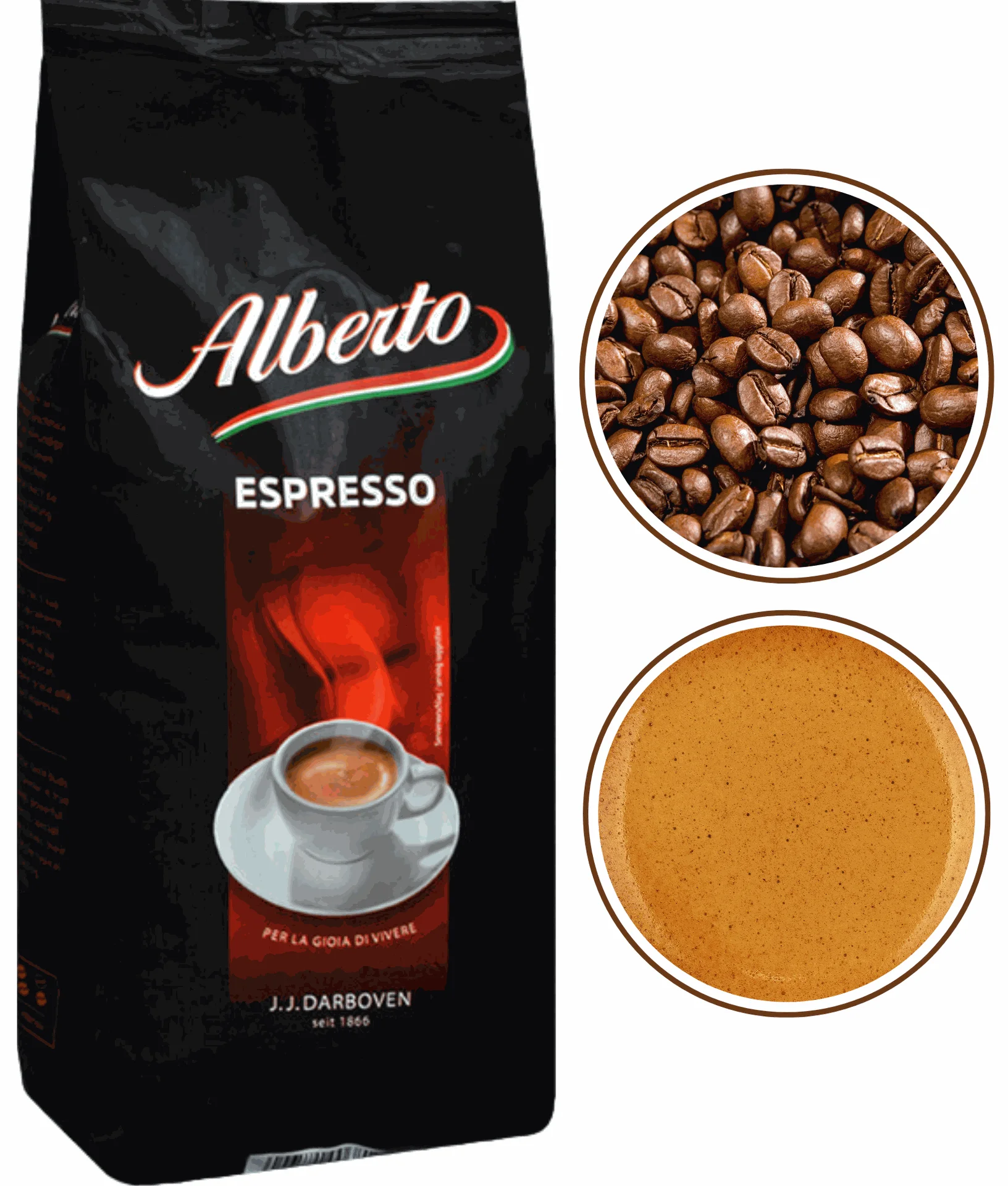 Alberto Espresso kawa ziarnista arabica intensywna 1kg