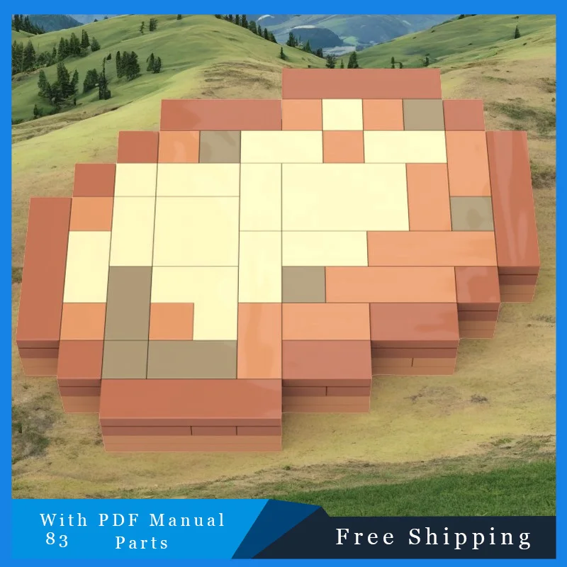 83 Parts Famous Games Props Vegetable Potato MOC Model Building Block Brick DIY Creative Assembly Educational Toy Birthday Gift