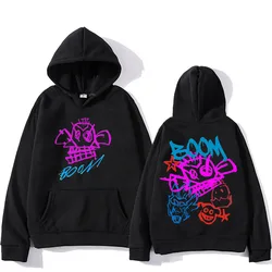 Arcane Jinx Cartoon Hooded Long Sleeve Harajuku Kawaii Fashion Sweatshirt Graphic Printing Vintage Clothing Unisex Cute Hoody