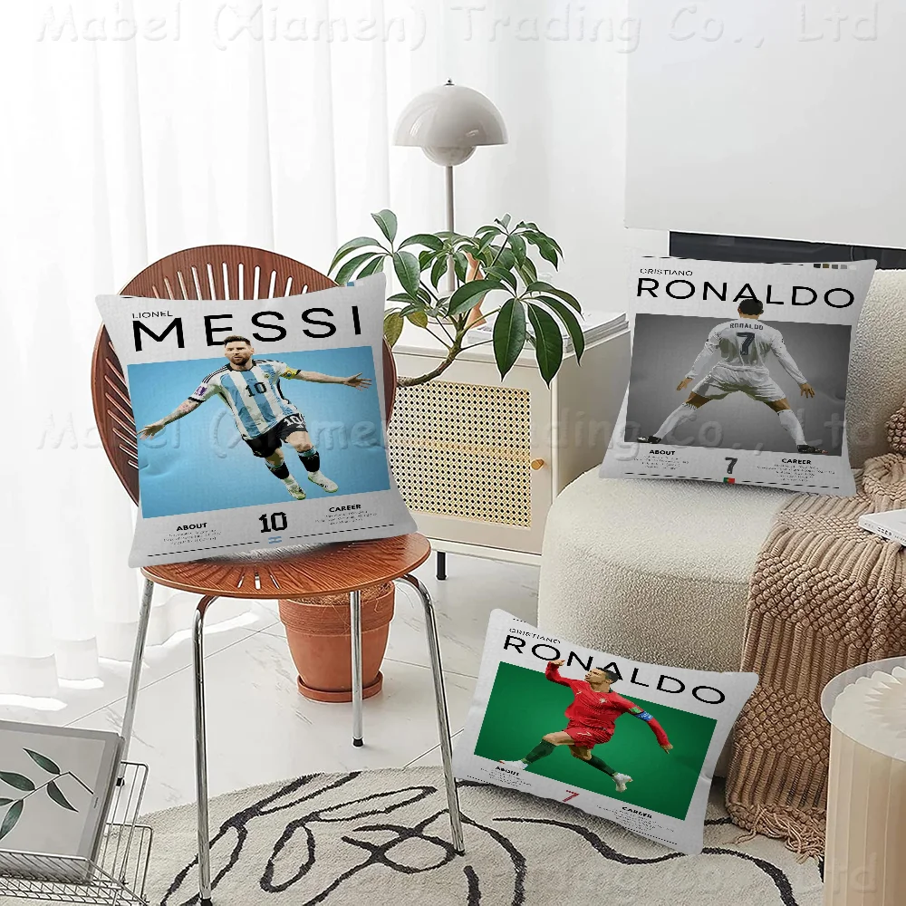 Famous Football Sports Celebrity Personalized Pillow Dust Cover Bedroom Kids Party Decoration Pillowcase Birthday Children Gift