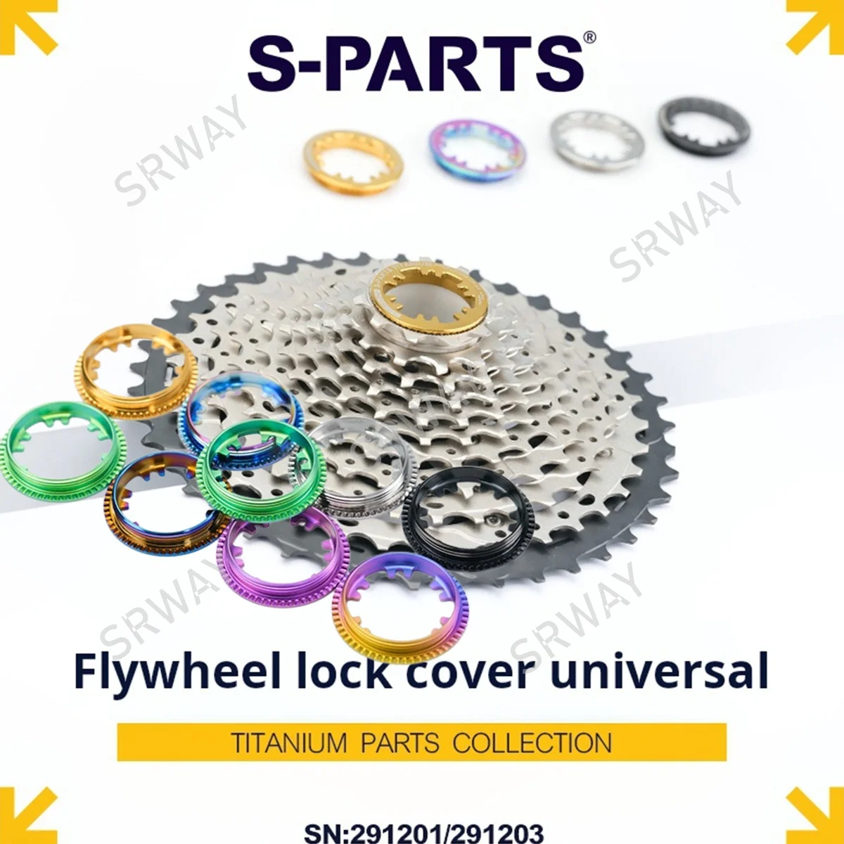 S-PARTS Titanium Cassette Lock Cover for Shimano 10 11 12 speed for MTB road bike 10 11 12 speed