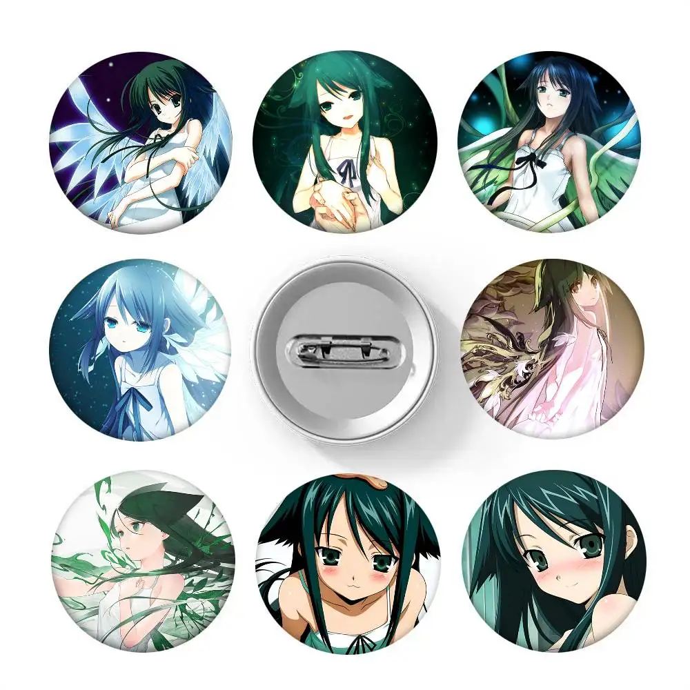 Horror Animation The Song Of Saya Round Badge Lapel Pin Backpack Clothing Jewelry Accessories Gift Brooch