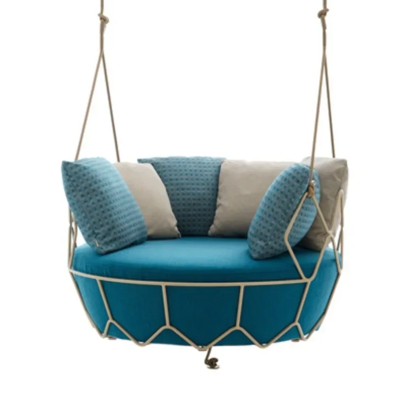 

Outdoor rope rattan hanging basket swing leisure Internet celebrity balcony