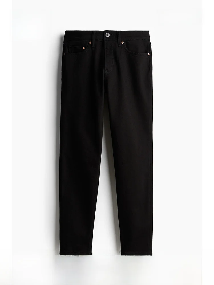 

H&M Men's Jeans Summer Fit mid Waist Cone Commute 5 Pocket Style Comfortable Fashion Casual Long Pants