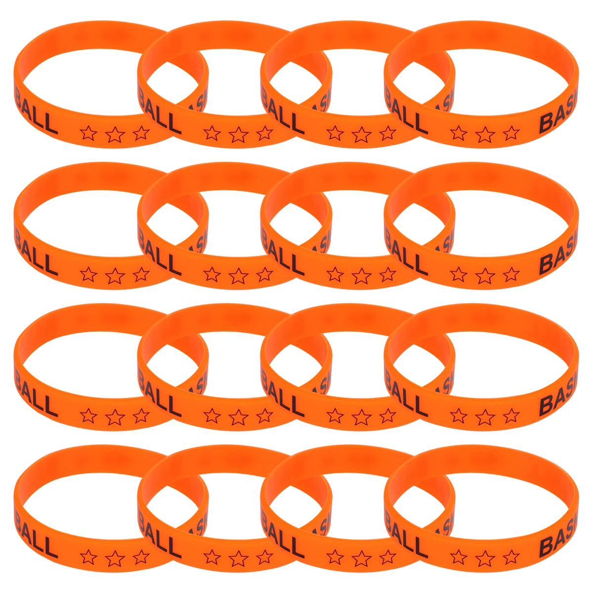 20 szt. Bransoletki Koszykarskie Silikonowe Opaski na Rękę na Imprezę Personalizowane Opaski na Nadgarstek