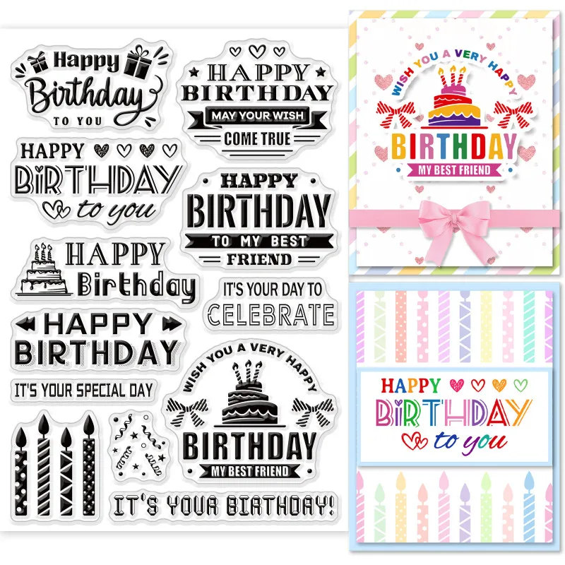 1PC Key Clear Stempel voor het maken van kaarten Decoratie Scrapbooking Benodigdheden Klok Clear Stamps Zakhorloges Transparante rubberen stempels