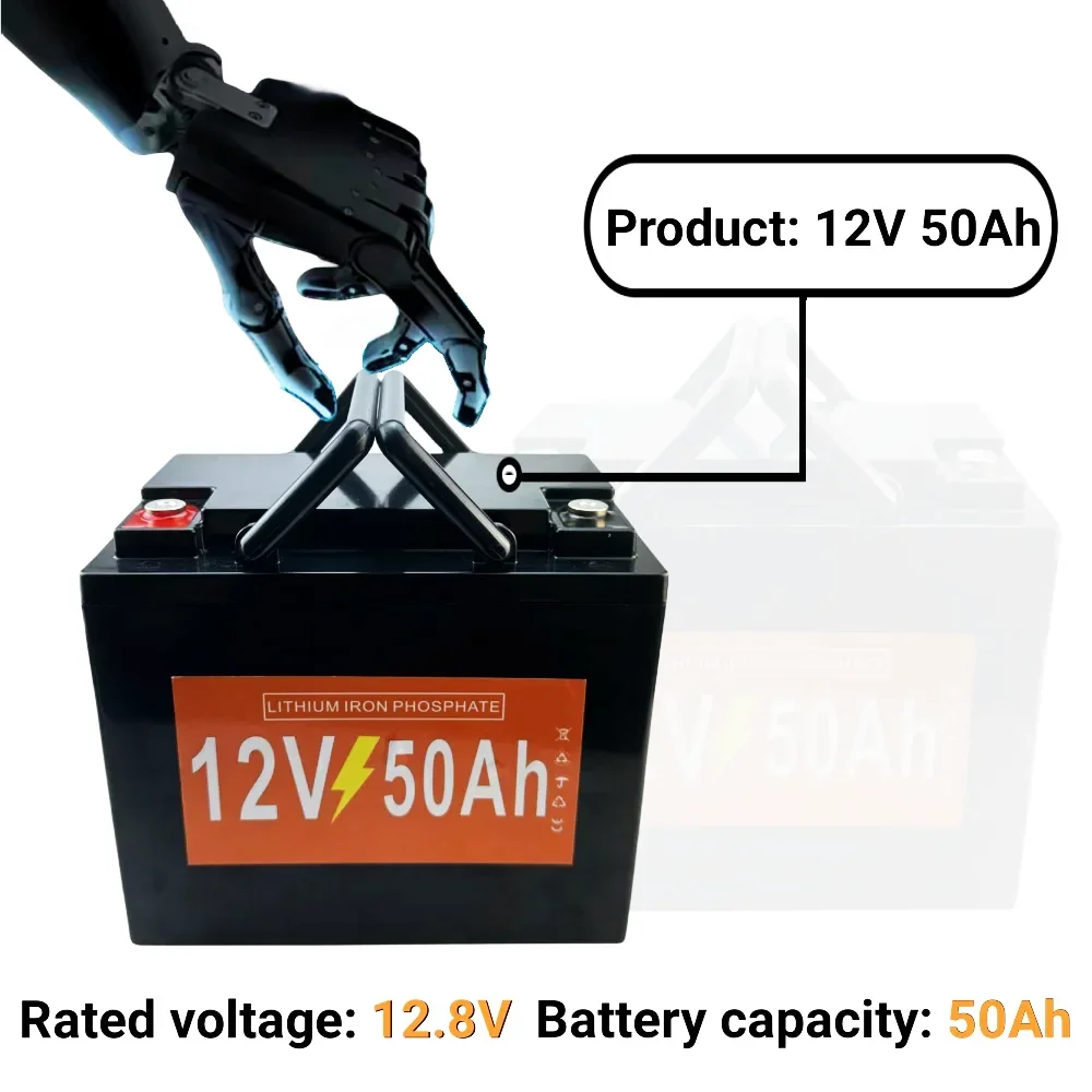 50Ah ✨2026 12V Rechargeable LiFePO4 Battery Pack With High Capacity And Power Suitable For Outdoor Portable Backup Power Supply✨