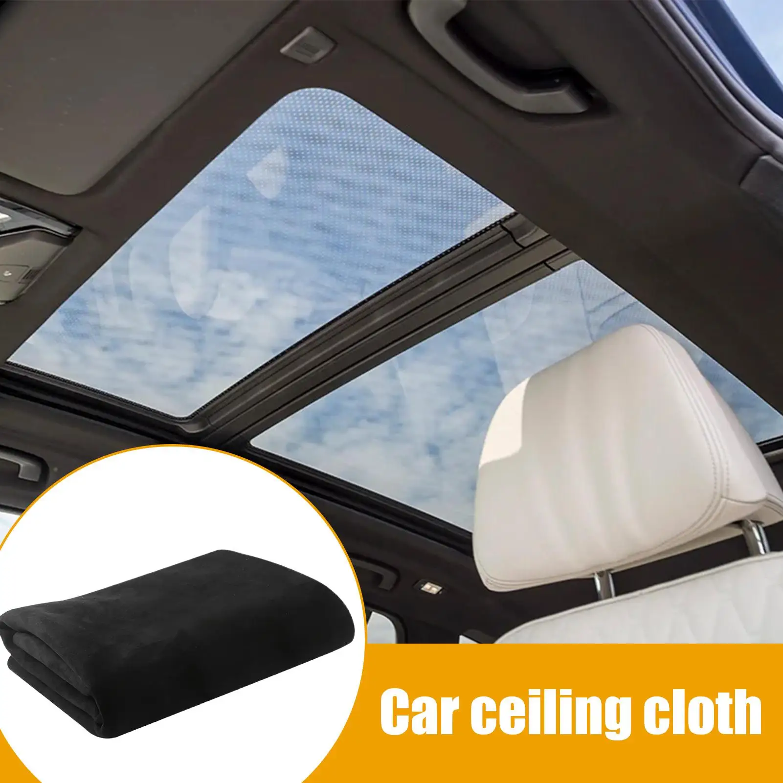 

Automotive Headliner Black Foam Backing Head Liners Fabric Vehicle Replacement Parts Car Interior Accessories Interior Trim