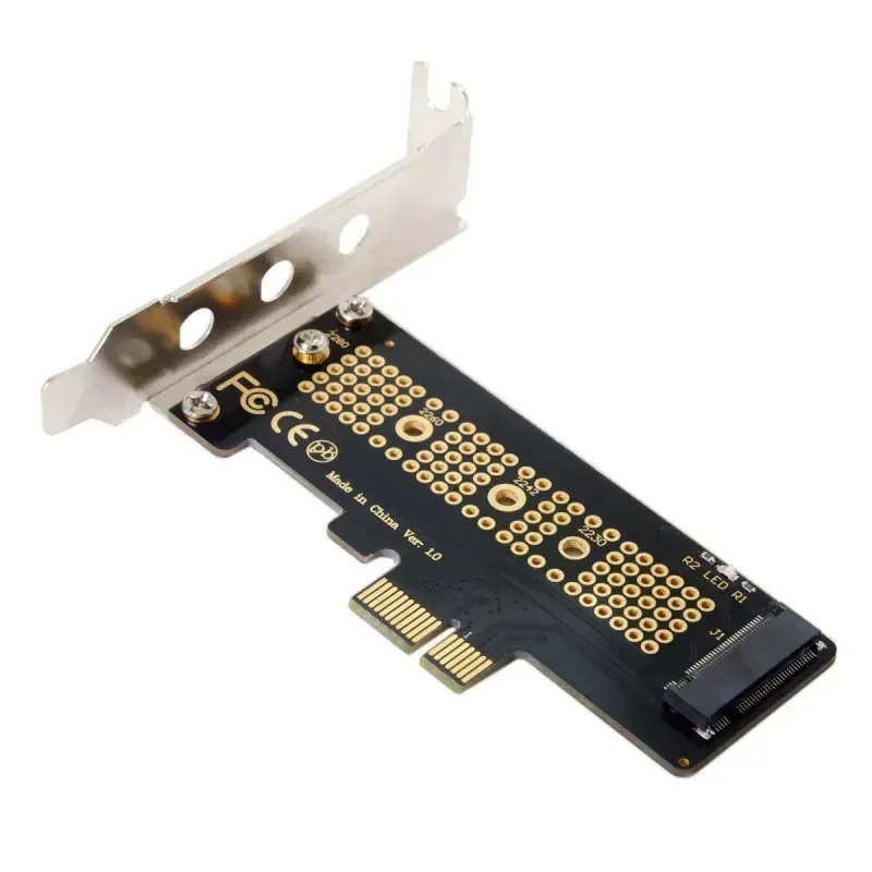 for NVMe Adapter Card NGFF M Key M.2 to PCI E X4 Adapter for NVMe SSD with Short Gear Docking Station