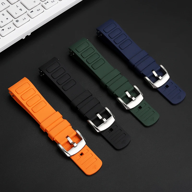 For Mido Multifort TV M049.526 Waterproof Rubber Watch Strap 22mm M049 Curved Interface Silicone Watch Accessories Watchband