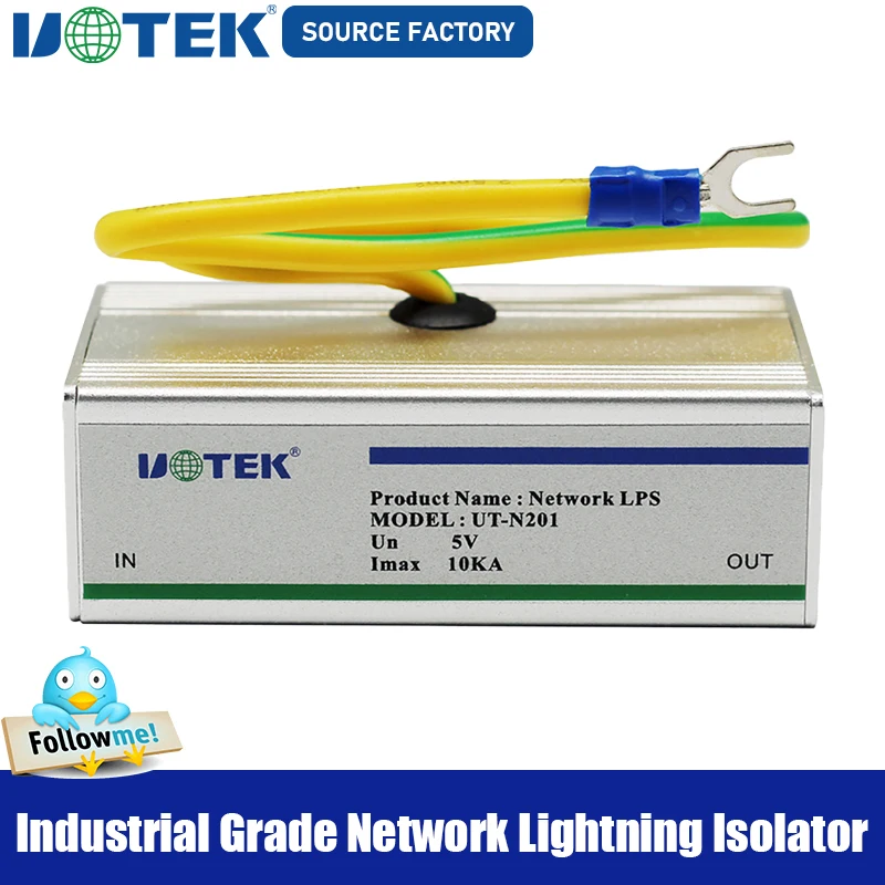 High Quality Industrial Grade Network Lightning Isolator Arrester Isolation Module Surge Protector UT-N201