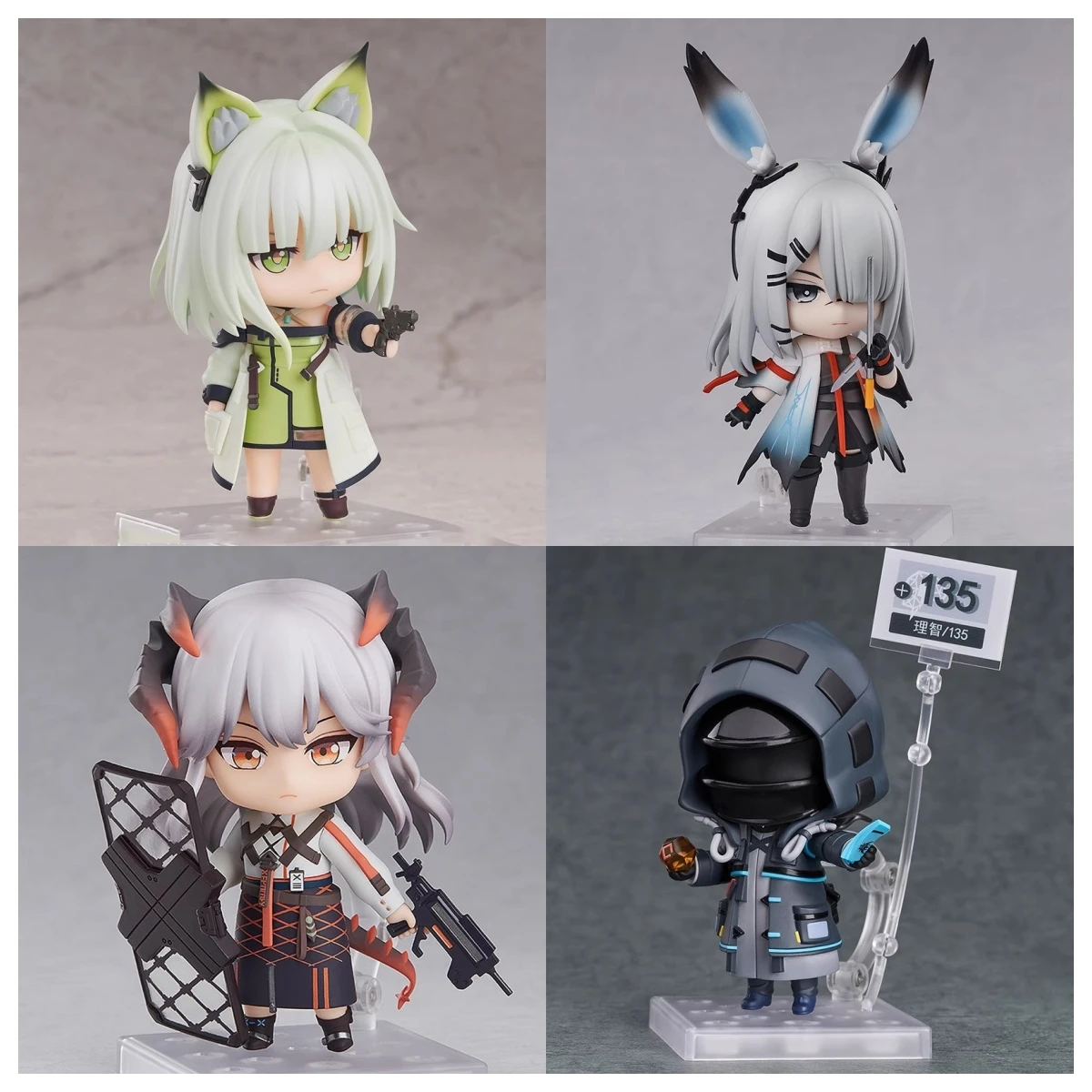 Original Arknights Figure Model SilverAsh Amiya Ch'en FrostNova Kal'tsit Saria Doctor Q Version Anime Model Official Genuine