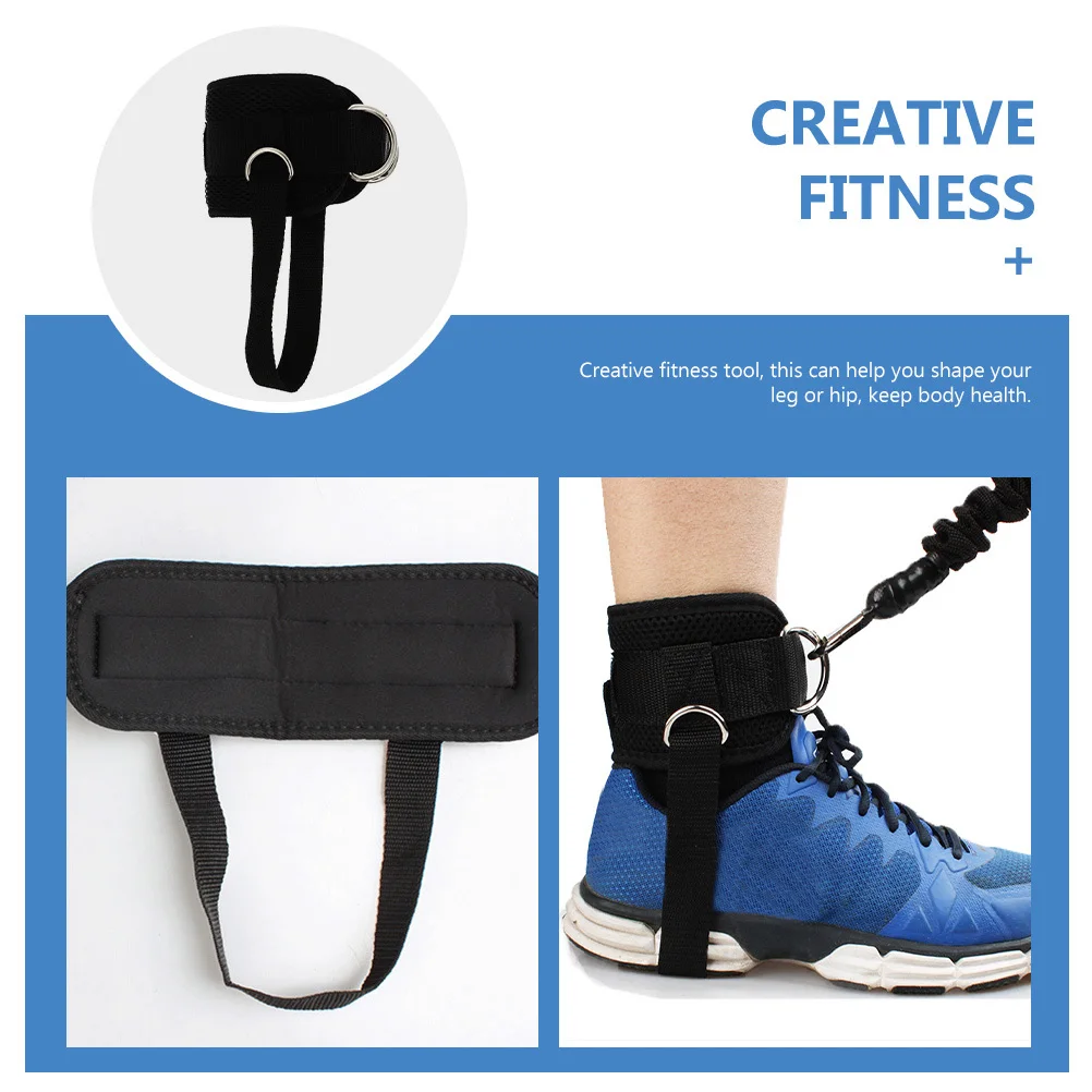 

1 Pair Adjustable Ankle Strap Leg Resistance Training Wrap Fitness Band Exercise Accessory For Women Gym Leg Workout Ankle Ring