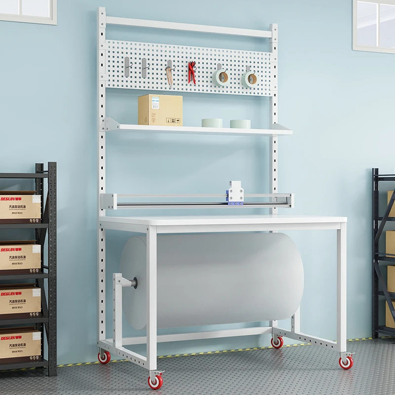 طاولة التعبئة التجارية، قطع الأفلام، قطع فيلم الفقاعات، منضدة العمل ذات الختم السريع للتجارة الإلكترونية #4