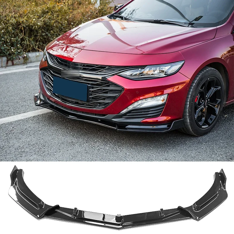 Front Bumper Splitter for Chevrolet Malibu 2018 19 20 21 22 Lip Diffuser Carbon Surface Spoiler Skirt Body Kit