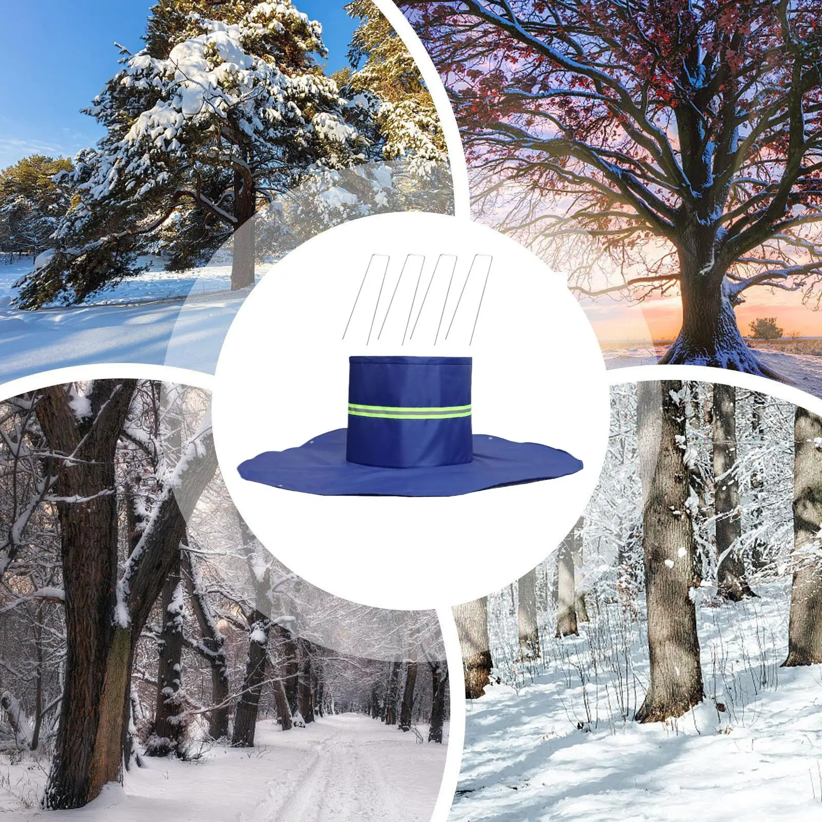 

Winter Plant Covers Winter Palm Tree Root Covers Freeze Protection Protective Thermal Bag With Ground Nails For Insulation Care