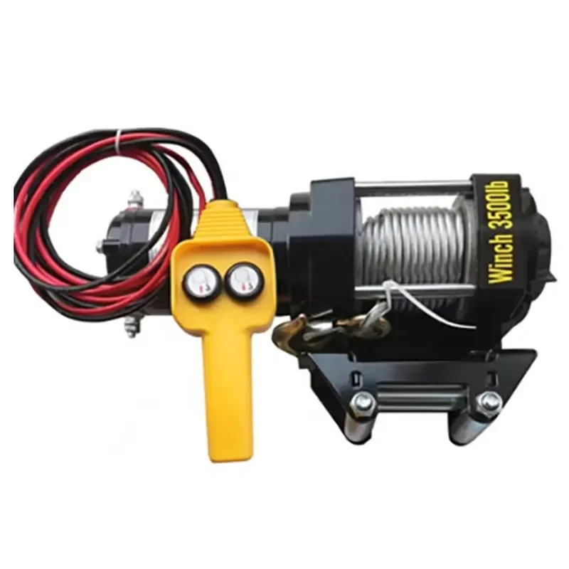 Heavy Duty 12V 24V Electric Winch 9500lb 12000lb Portable Wireless Remote Control for Off Road Truck SUV Jeep Recovery Gear