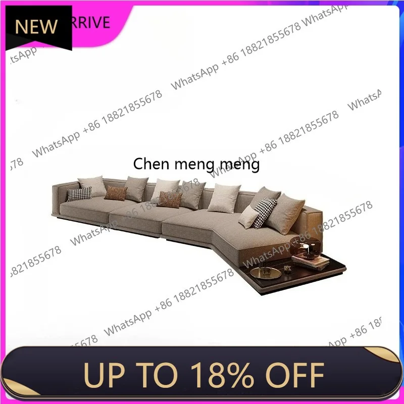 

M78 Horizon cotton and linen fabric sofa large flat floor living room designer Italian minimalist sofa