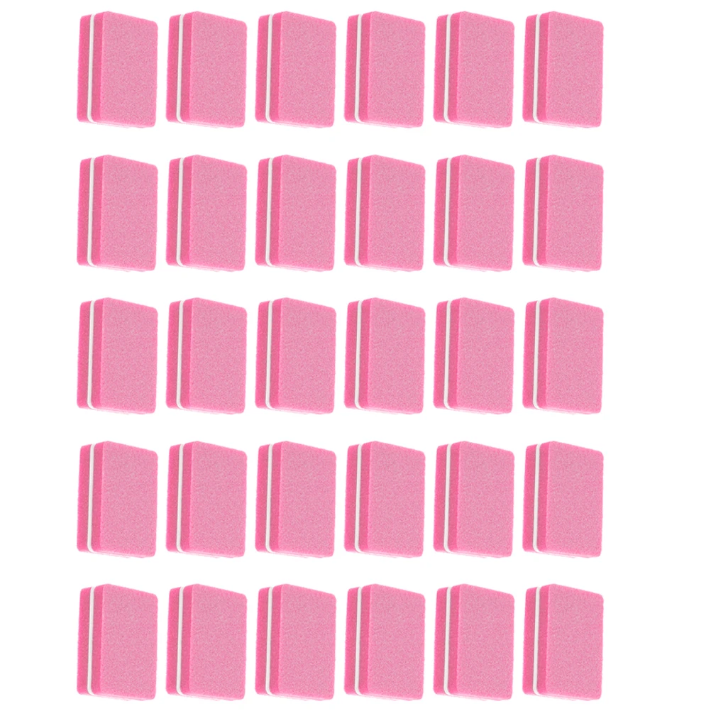 

50 Pcs Polishing Strips Pink Sponge Nail Shaping Files Sponge Manicure Tools Fingernail File Buffer Shaping Salon Quality