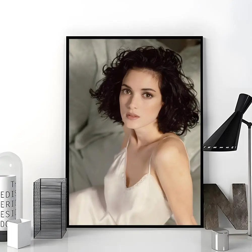 Famous actress Winona Ryder Poster Aesthetic Dorm & Bedroom Wall Art Decor