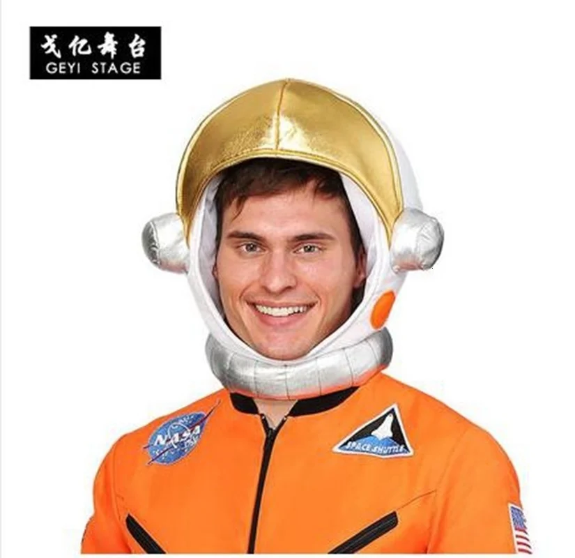 Space Suit For Men Adult Plus Size Astronaut Costume white Pilot Costumes 2019 New Arrival Halloween Costume One Piece Jumpsuit