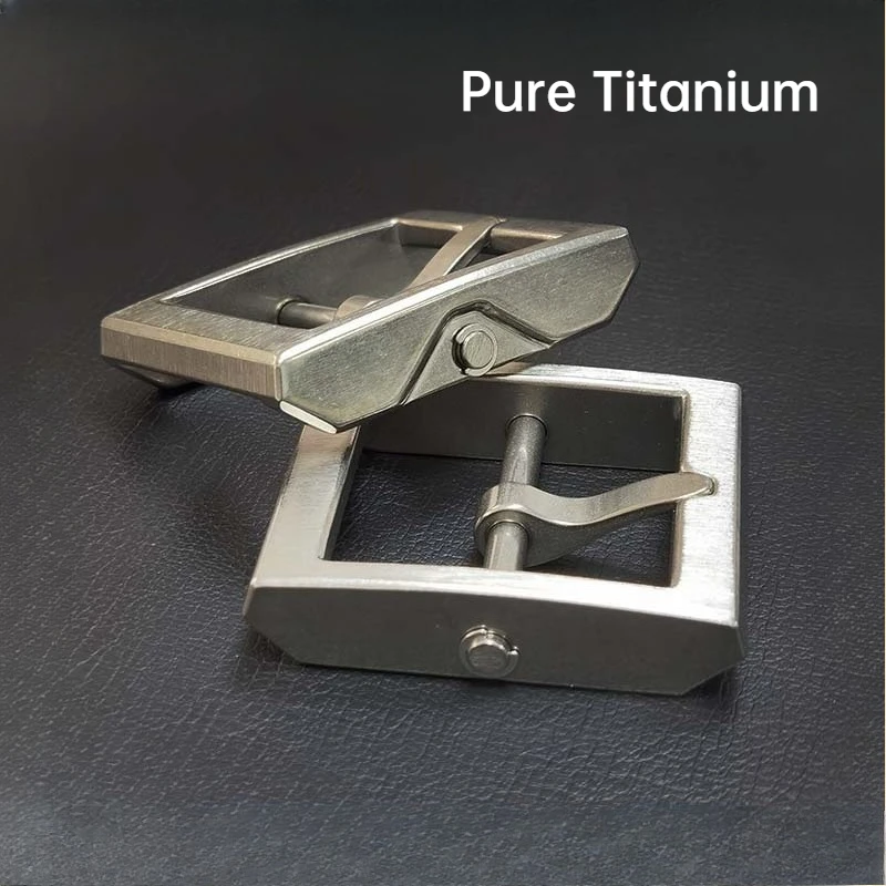 4 سنتيمتر التيتانيوم النقي حزام دبوس مشبك الرأس-الصدأ الرجال والنساء للإزالة المضادة للحساسية Colorfast تنوعا أحزمة الموضة مشبك #1