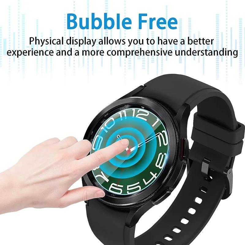 For Samsung Galaxy Watch 6 44MM 40MM Screen Protector Tempered Glass for Samsung Galaxy Watch 6 Classic 47MM 43MM Film Foil