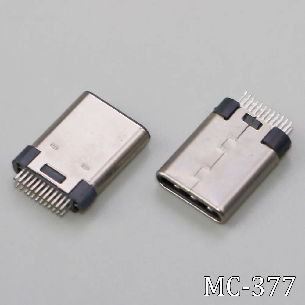 1-20PCS USB 3.1 Type C 24Pin USB-C Male Plug Connector SMT Type USB Male Port DIY Socket