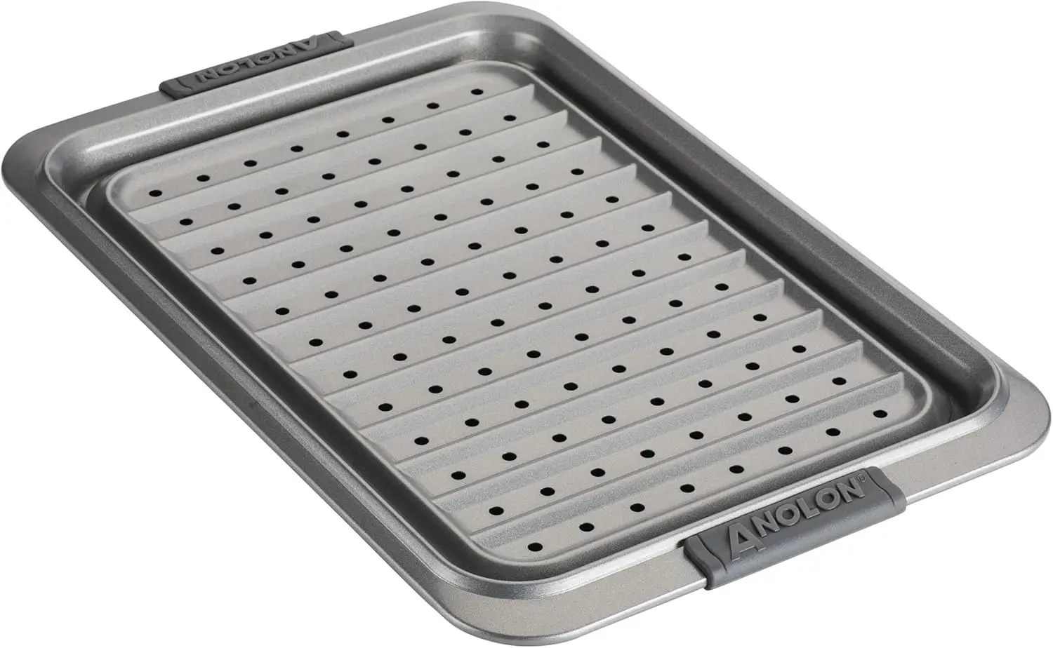 

Advanced Nonstick Bakeware Set, Nonstick Cookie Sheet / Baking Sheet and Crisper Pan - 2 Piece, Graphite Gray
