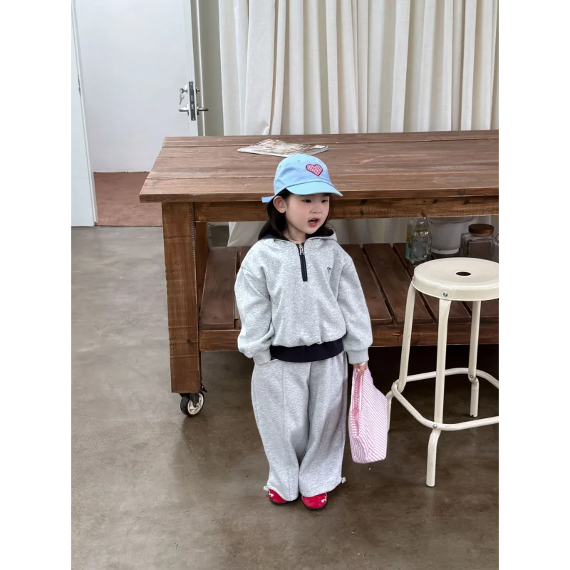 

2025Autumn New Children's Clothing Children's Clothing Boys and girls casual hooded sweatshirt+Sweatpants 2Set Suit