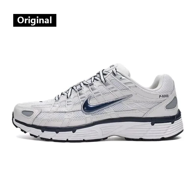 Nike P-6000 men's sports shoes Breathable comfortable shock absorption retro fashion running shoes CD6404-018