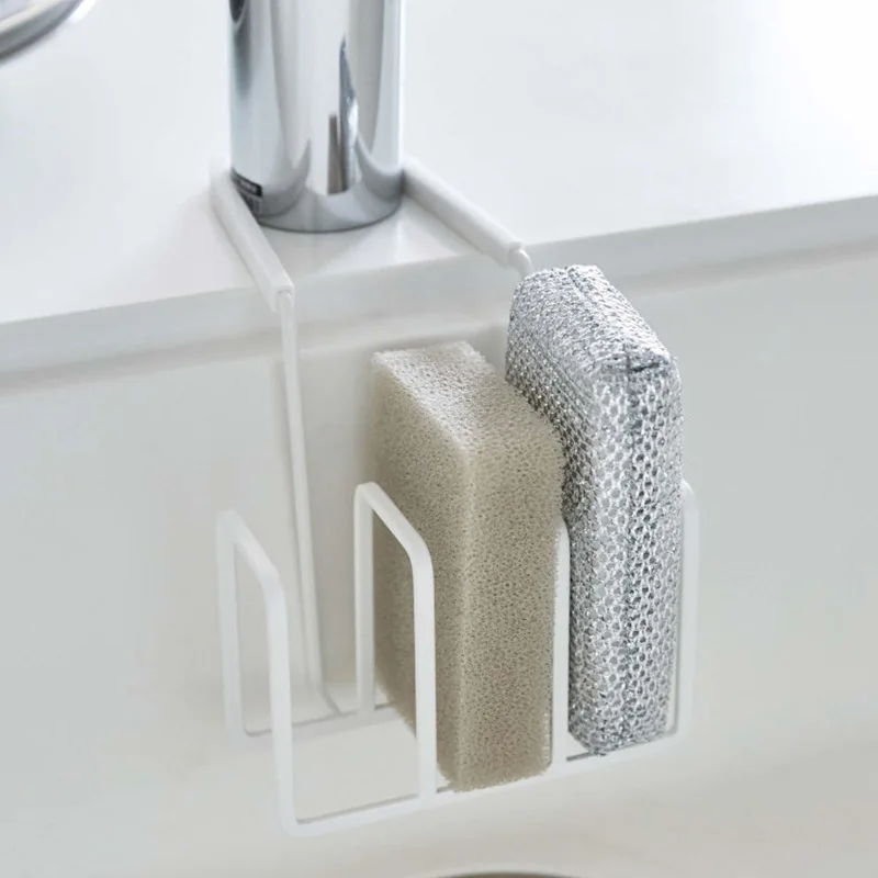 

Kitchen faucet sink rack scouring pad rag rack storage multi-functional sponge drain rack simple kitchen stand