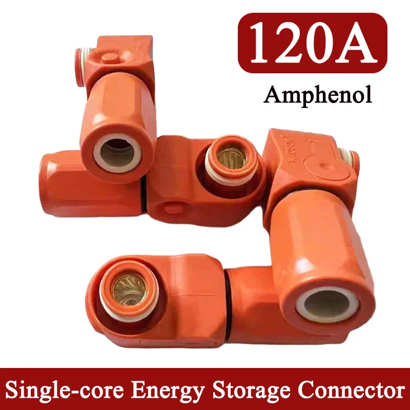 Amphenol 120A New Energy Storage Quick Connect Single Core Terminal Adapter Waterproof 120A Plug and Socket Connector Adapter