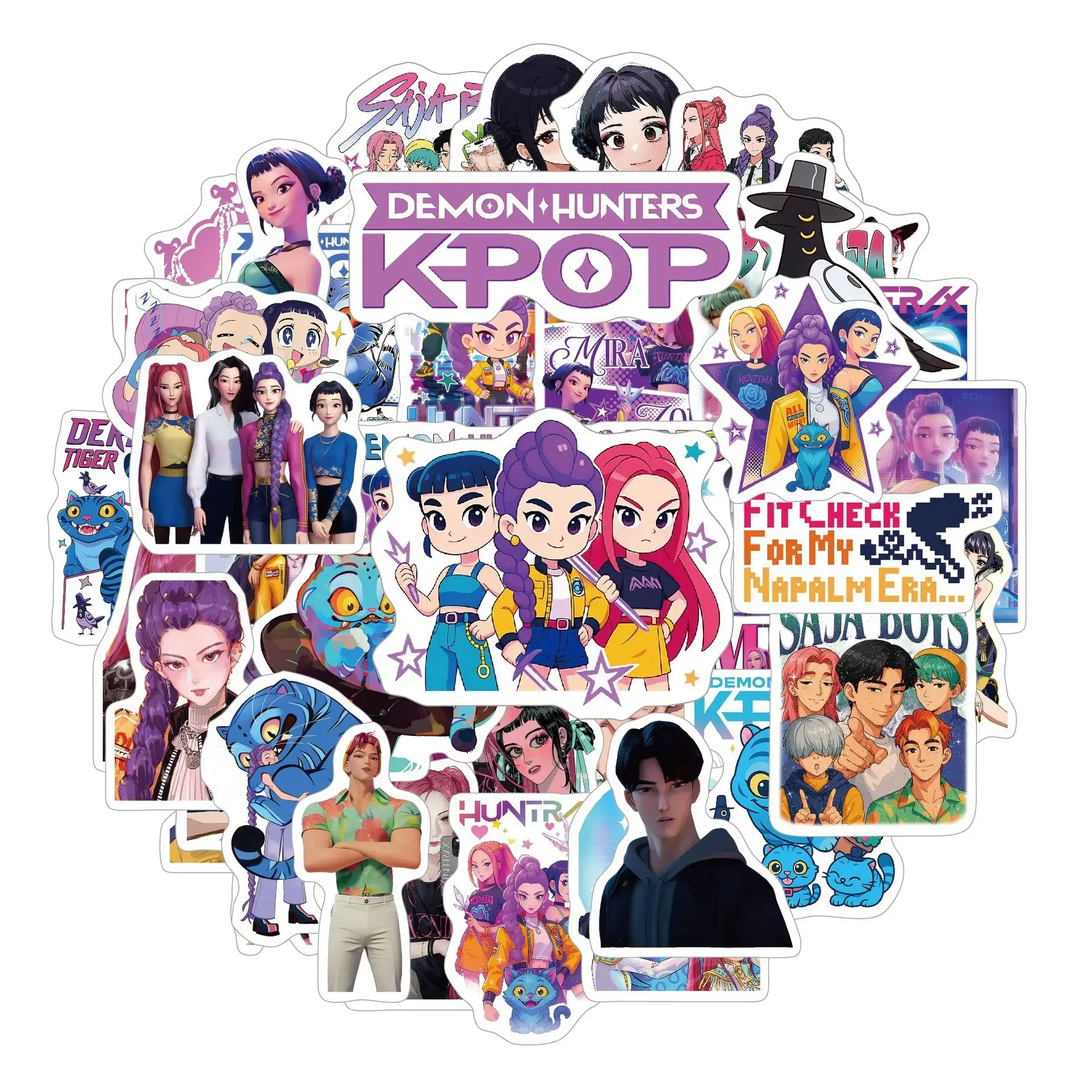 60Pcs Anime Girls Lumi Mila Zoi Witch Hunter Stickers Waterproof Diy Stickers for Laptop Phone Water Bottle Luggage Skateboard - view 3